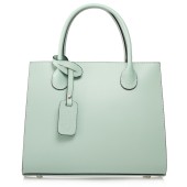 Geanta dama din piele naturala DiAmanti Franca Verde Deschis Menta